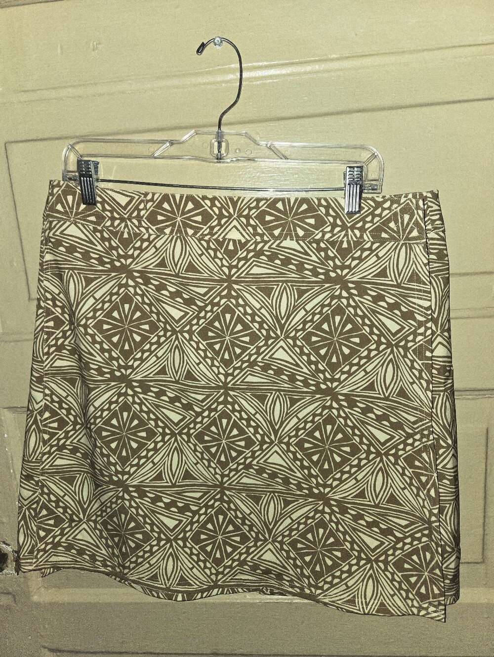 Rip Skirt Hawaii Hook And Latch Green Cream Wrap Skirt EUC Size: L